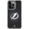 NHL Tampa Bay Lightning Black Background iPhone 16 Pro Clear Case